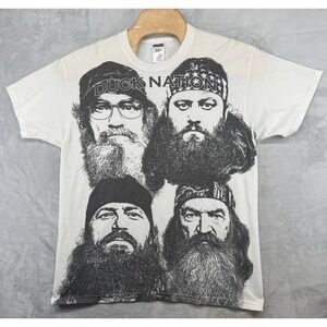 Duck Dynasty Shirt AOP Vintage Jerzees Heavyweight T-Shirt‎ Men's XL READ